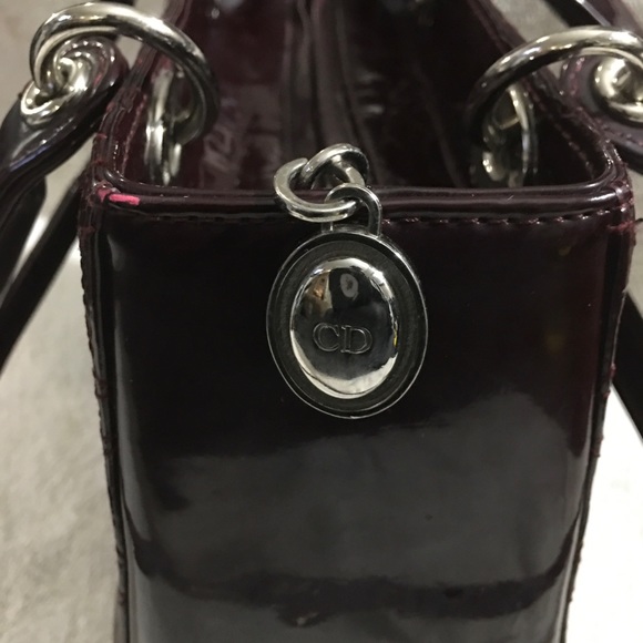 Vintage Red Patent Large Lady Dior Shopping Tote - Picture 3 of 5